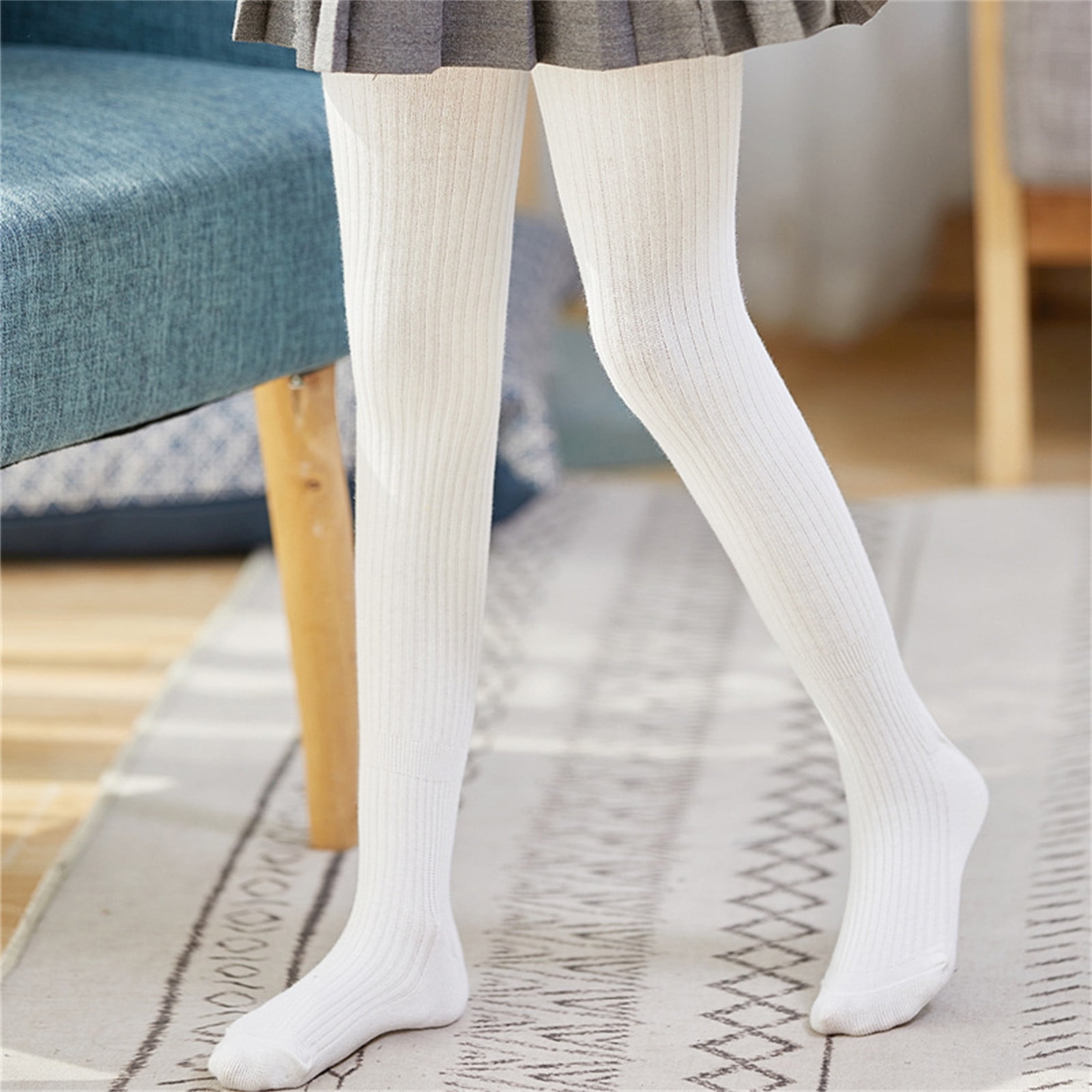 Maxcozy Kids Baby Girls Cable Knit Leggings Toddler Footless Long Pants  Pink 1-3 Years - Walmart.com